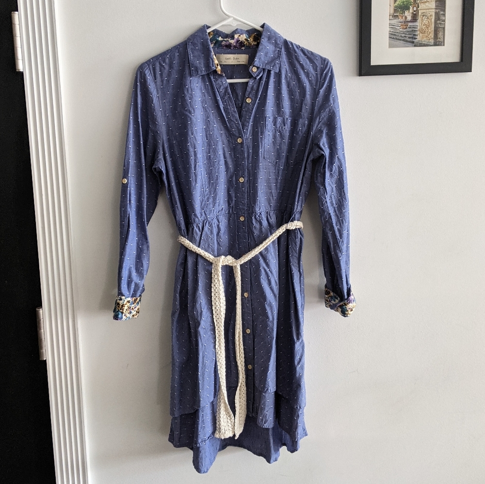Denim Button-up Dress